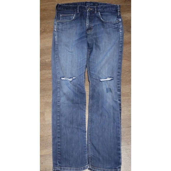 Patagonia Mens Blue Jeans Denim Pants 31x30"Organic Cotton Blend StraightStretch - Picture 12 of 15